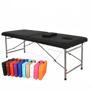 Hot Sale Portable Collapsible Tattoo Beauty Massage Bed High Quality Spa Moxibustion Bed Massage Table