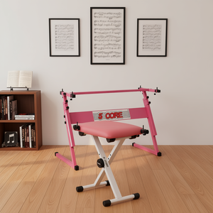Soporte para Teclado de Piano de 5 Niveles con Banco Acolchado y Altura Ajustable para Músicos - Product Image 2