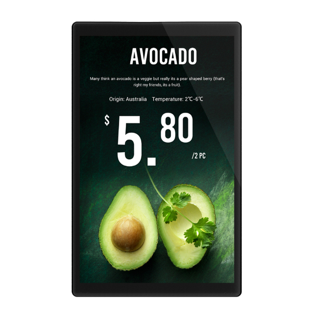 Zkong 10.1 Inch Wifi LCD bar Screen Electronic Shelf Label for Retail Store Electronic Price Label Electron Tag Shelf Display