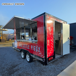 OEM Stainless Steel Foodcart Trailer Cart Coffee Mobile Food Vending Truck - Product Image 2