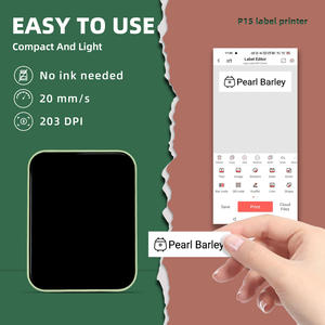 Imprimante thermique portable P15, mini imprimante sans fil pour étiquettes, pour un usage domestique, prend en charge les étiquettes de 15 mm maximum, code-barres - Product Image 3