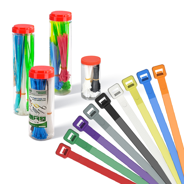 IGOTO Number Nylon Plastico Universal Printed Logo Machine Wholesale Reusable Colorful Cable Ties