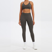 Nouvel ensemble de sport sans couture personnalisé 2026 pour femme : soutien-gorge de sport et tenue décontractée pour la course, la gym et le yoga