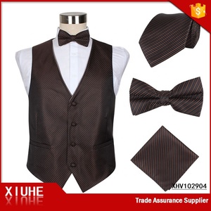 Simplee-gilet et nœud papillon pour femme, tenue élégante, décoration personnalisée, gris, rouge, pour mariage, avec mouchoir, collection - Product Image 5