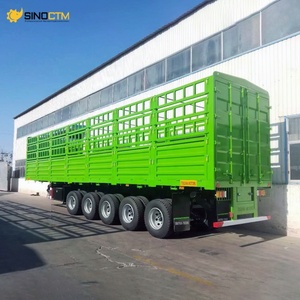 Entrega rápida, semirremolque <span class=keywords><strong>de</strong></span> valla <span class=keywords><strong>de</strong></span> Panel <span class=keywords><strong>de</strong></span> pared lateral desmontable <span class=keywords><strong>de</strong></span> 45 pies, valla <span class=keywords><strong>de</strong></span> carga <span class=keywords><strong>de</strong></span> 5 ejes, remolque <span class=keywords><strong>de</strong></span> transporte <span class=keywords><strong>de</strong></span> animales para ganado - Product Image 4