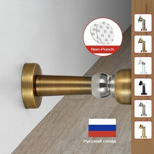 Stainless Steel <b>Magnetic</b> Doorstop Non-Punch Wind-Proof <b>Door</b> Stopper Wall Mounted Floor Mounted <b>Door</b> <b>Holder</b> <b>Door</b> Hardware - Product Image 6