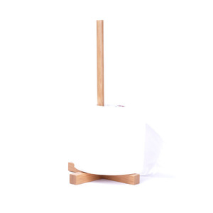 Bamboo <b>kitchen</b> <b>paper</b> towel holder, long solid bamboo roll <b>paper</b> holder, European style household <b>paper</b> roll hanger, <b>paper</b> towel - Product Image 1