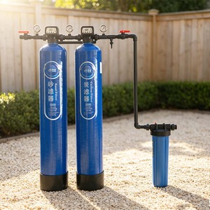 Système de filtration d'eau domestique double, équipement de pré-filtrage pour l'élimination du sable, des sédiments et des impuretés - Product Image 3