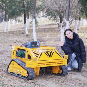 Tondeuse robot autotractée AWY 550S à moteur 4 temps à essence, télécommandée, avec broyeur à fléaux, 212 cm³, pelle à neige et déneigeuse en pente en option - Product Image 2