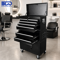 Chariot d'outils professionnel pour salon de coiffure, armoire en acier verrouillable, chariot mobile pour coiffeur, personnalisable OEM