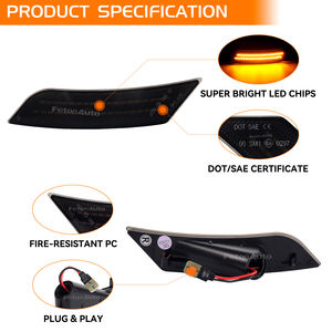 Nuove Luci Laterali Gialle per Chevrolet Chevy Blazer 19-23 Cadillac XT5, Lampade Laterali per Parafango Anteriore, Riflettori e Luci di Posizione - Product Image 4