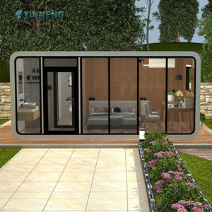 Cabine préfabriquée en acier moderne, type hôtel, cabine verte pour l'extérieur, cabine Apple pour villa, mini-<span class=keywords><strong>maison</strong></span>, bureau mobile, serres vertes, type de produit - Product Image 2