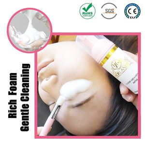 <span class=keywords><strong>Botella</strong></span> con Bomba para Champú de Pestañas, Color Rosa Mate Nude de Lujo, Kit de Limpiador de Pestañas con Cepillo - Product Image 3