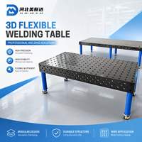 Table de soudage flexible 3D D28, plateau en fonte/acier nitridé, taille personnalisée pour la fabrication de structures en acier