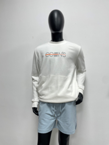 เสื้อสเวตเชิ้ตคอกลมแขนยาวผ้าคอตตอนหนา 100% เป็นมิตรกับสิ่งแวดล้อม ปักโลโก้ พิมพ์ลาย สำหรับผู้ชาย - Product Image 2