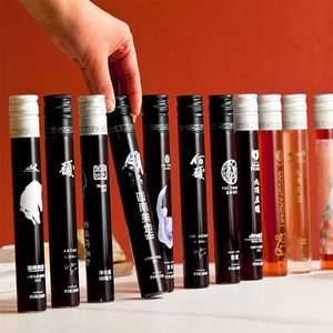 Logo personnalisé de 50 ml 100 ml bouteilles de <span class=keywords><strong>tube</strong></span> de vin en <span class=keywords><strong>verre</strong></span> à haute teneur en borosilicate bouteille de vin <span class=keywords><strong>tube</strong></span> de <span class=keywords><strong>whisky</strong></span> en <span class=keywords><strong>verre</strong></span> avec emballage - Product Image 6