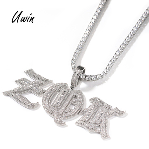 Colgante con letra inicial personalizada para mujer y hombre, collar con letra antigua inglesa, joyería 2023 - Product Image 1