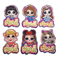 Nouveaux Styles vêtement décoratif film mode soeur personnage Madonna filles coudre sur vêtements Sequin broderie Patch