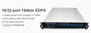 Amplificador Óptico de Fibra Edfa para FTTH, CATV, GPON, 1550nm, WDM, 8, 16, 32 Puertos, 19dbm, 23dbm - Product Image 6