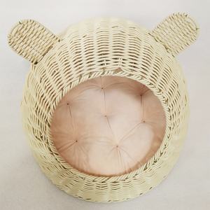 Кровать ручной работы из ротанга, прекрасная кровать для кошек и собак из Вьетнама с высококачественным ротангом - Product Image 2