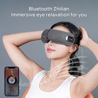 Masseur oculaire à 5 modes apaisants avec chaleur et vibrations pour aider à réduire la fatigue oculaire et la sécheresse, masque pour la migraine avec musique Bluetooth
