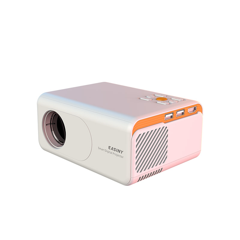 2022 new arrival E1 mirror wireless slim led high resolution multilingual home theater cinema education beamer projector