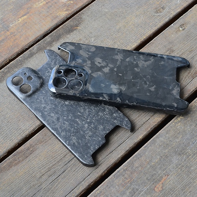100% Real Pure Forged Carbon Fiber Phone Case Ultra-thin Anti-Fall Hard Cover for iphone
