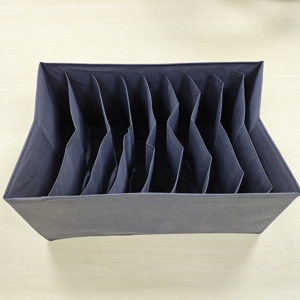 Vuông vải jeans hộp bộ sưu tập nhà không dệt có thể gập lại <span class=keywords><strong>Organizer</strong></span> ngăn vải lưu trữ hộp - Product Image 2