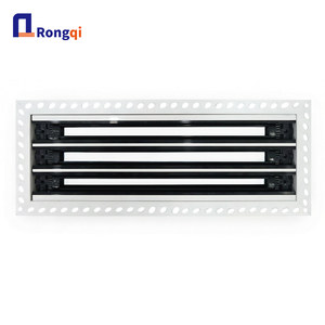 Diffusore Lineare a Fessura Invisibile in Plastica per HVAC, Regolabile a Soffitto, con Pale Orientabili, per Hotel, Ville, Appartamenti, Interni - Misure Personalizzabili - Product Image 1