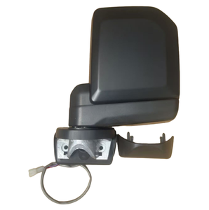 ForToyota LandCruiser 75/76 (2022-2024) LHD Electric Towing <b>Mirror</b> – 3-Wire, No Indicators, Chrome / Black Housing - Product Image 4