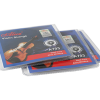 Alice A703 cordes de violon professionnelles en alliage d'acier inoxydable enroulé en acier argenté 4 pièces E A D G pour 4/4 3/4 1/2 1/4 1/8