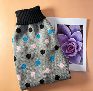 Suéter Personalizado Clásico Moderno Vintage de Punto Acrílico para <span class=keywords><strong>Perro</strong></span> y Gato con Diseño de Puntos, Suave, Cálido, Transpirable y Elástico para Todas las Estaciones - Product Image 1