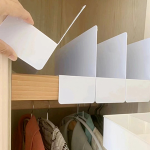 Séparateur d'armoire en acrylique transparent pour supermarché, séparateur de bibliothèque domestique, séparateur blanc, déflecteur, séparateurs d'étagères en acrylique - Product Image 2