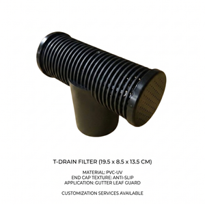 Protector de desagüe de PVC antiobstrucciones de fácil instalación, filtro de hojas y protectores de canalón. - Product Image 2