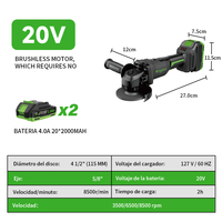 FUMETAX Mini Gerinda Sudut Profesional Industri Tanpa Kabel Bertenaga Baterai dengan Motor Brushless, Diameter Disc 115mm untuk Pengkondisian Permukaan Geser