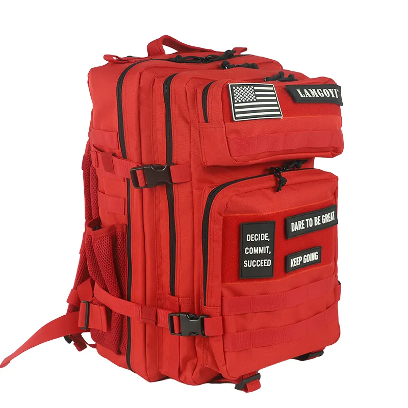 Custom 900D Oxford Tactical Gym Bag Pack Molle Fitness Trekking Bag 25L 45L Tactical Backpack