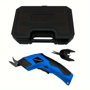 Tijeras Eléctricas Portátiles para el Hogar, Tijeras de Precisión Industriales para Bricolaje, Motor con Escobillas, PP+Acero al Carbono, para Cortar Tela - Product Image 4