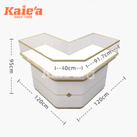 Set Meja Pajang Jam Tangan Mewah Cocok untuk Toko Perhiasan dan Jam Tangan, Meja Konter, Jendela, dan Lemari Pajang Barang Berharga