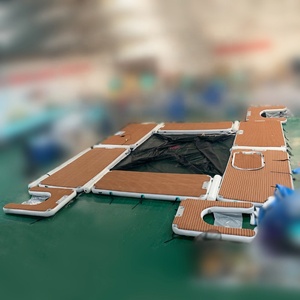 <span class=keywords><strong>Piscine</strong></span> de mer gonflable avec <span class=keywords><strong>sol</strong></span> en teck, Yacht de luxe, combinaison EVA, plateforme filet d'océan - Product Image 5
