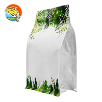 Sacs en Mylar personnalisés avec logo, pochettes scellées sur 3 côtés avec fenêtre, fermeture éclair, pochettes en plastique verticales pour tabac, emballage en Mylar