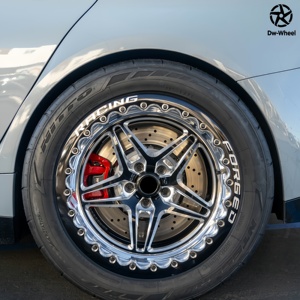 Jantes forgées DW Racing 17 18 19 20 pouces 5x120 5x127 5x139.7 5 branches avec Beadlock véritable pour Audi RS 3 4 Avant 5 Coupé 6 Avant - Product Image 5