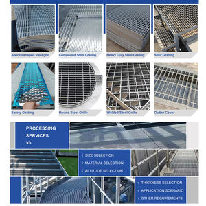 Kaymaz korozyona dayanıklı galvanizli tel örgü Metal ızgara zemin ağır paslanmaz çelik ve çelik ızgara Driveway geçit - Product Image 4
