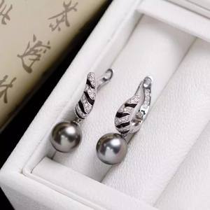 22427 Accesorios de Perlas DIY, Bandeja Vacía para Pendientes de Plata S925, Hebilla de Oreja de Joyería de Plata de Moda con Cuentas Redondas de 9-15 mm - Product Image 4