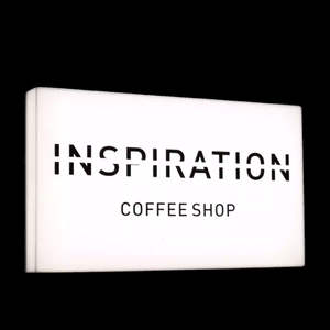 Panneau publicitaire rectangulaire lumineux en acrylique LED, suspendu latéralement, en aluminium, <span class=keywords><strong>prix</strong></span> usine, pour extérieur - Product Image 1