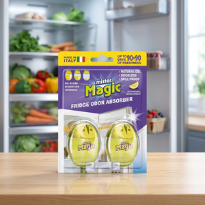 Gel Absorbente de Olores para Refrigerador Mister Magic, Amarillo, Larga Duración, hasta 90 Días de Protección Contra Olores - Product Image 3