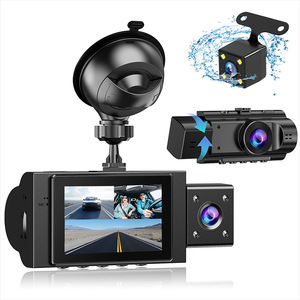 Caméra de tableau de bord HD transfrontalière pour voiture, double objectif, vision nocturne infrarouge, surveillance de recul, angle de 140 degrés, OLIVER - Product Image 1