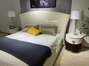 Italian Luxury Night Stands Stainless Steel Leather Nightstands <strong>Storage</strong> Cabinet Bedroom <strong>Corner</strong> <strong>Table</strong> Furniture Side <strong>Tables</strong> - Product Image 6