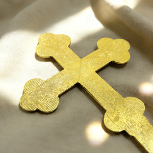 Cruz de Bendición Ortodoxa de Metal HT de 8.5 Pulgadas, Crucifijo de Oración Ortodoxo, Cruz Cristiana para Decoración de Altar de Iglesia y Regalo Religioso - Product Image 6