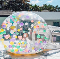 Maison de rebond à bulles gonflable transparente Ballons de fête pour enfants Maison amusante Tente à bulles gonflable transparente Igloo Dome