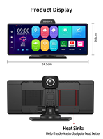 WLAN Bluetooth 10,26 Zoll 4G Auto-DVR 1080P Kamera-Rekorder Dashcam mit APP-Steuerung GPS
